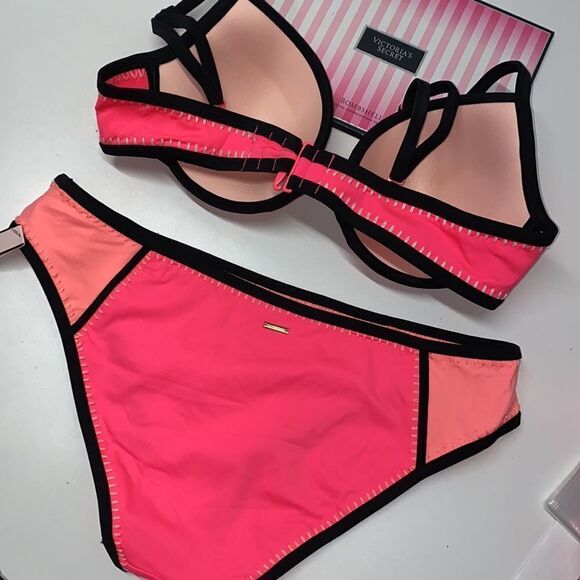 🔥🏖VICTORIA SECRET swimsuit The Fabulous/push-up cheeky New - Picture 6 of 6